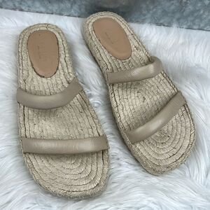 Everlane SIZE 8.5 Traditional Leather Espadrille Sandal